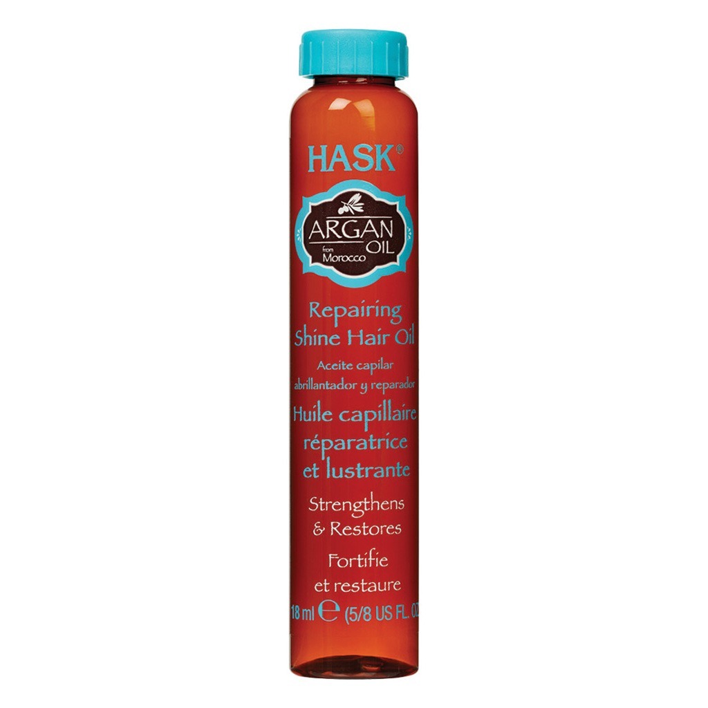 Hask Argan Oil Repairing Shine Hair Oil Treatment 18 mL