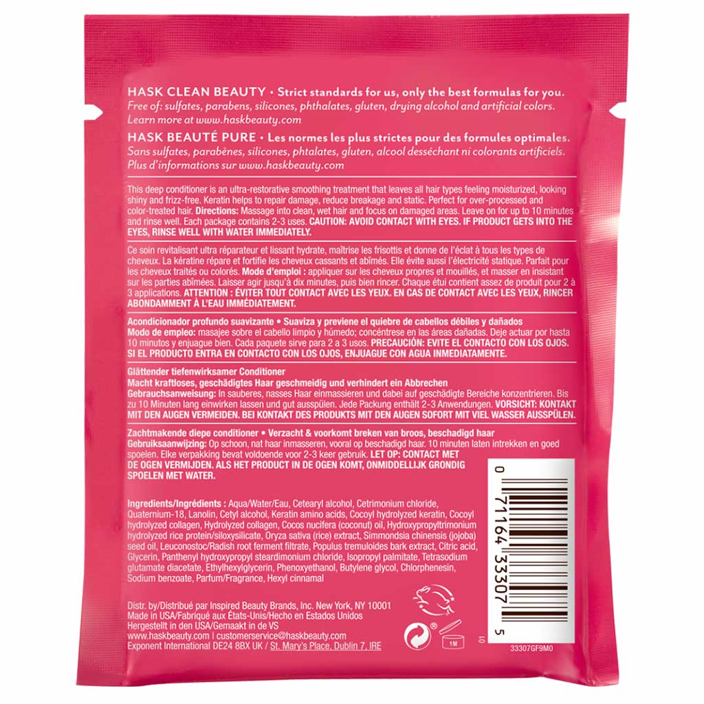 Hask Keratin Protein Smoothing Deep Conditioner For weak, damaged hair 50 g