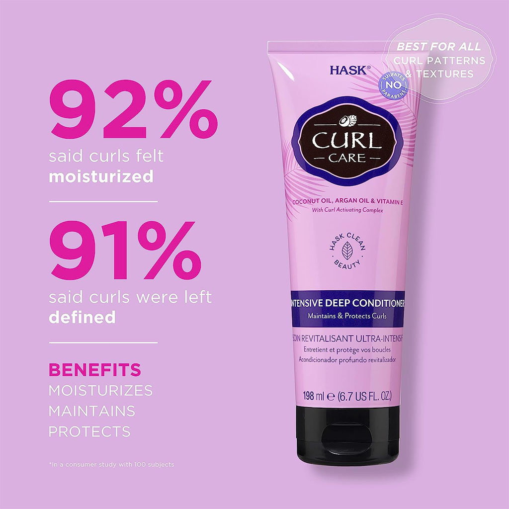 Hask Curl Care Intensive Deep Conditioner To Protect & Maintain All Curl Patterns 198ml