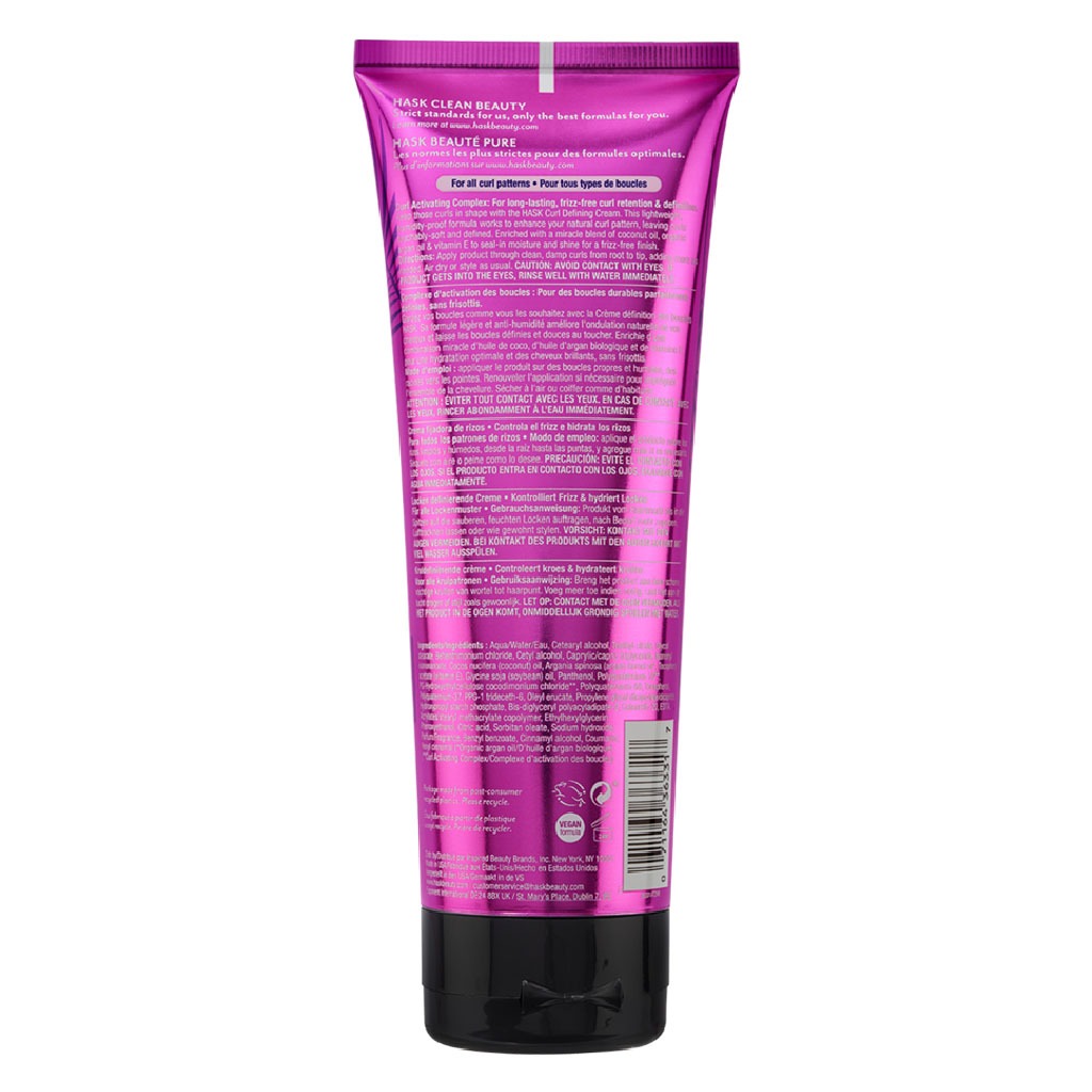 Hask Curl Care Curl Defining Cream For All Curl Patterns 198ml