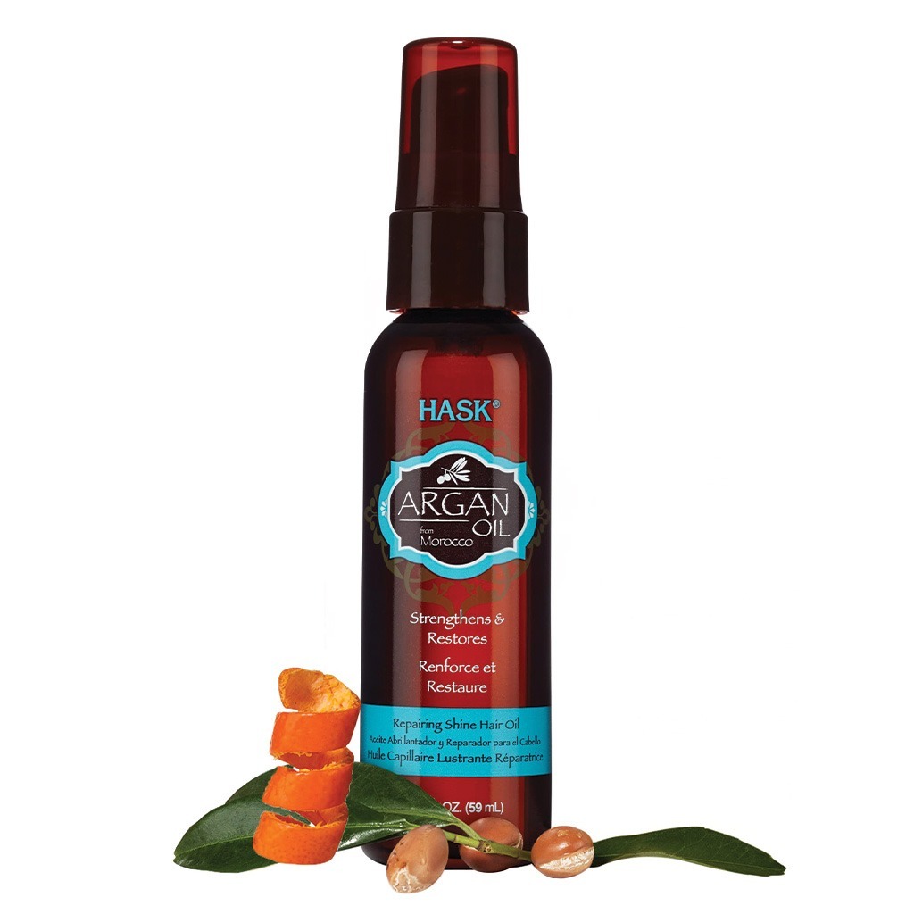 Hask Argan Oil Repairing Shine Hair Oil Treatment 59 mL