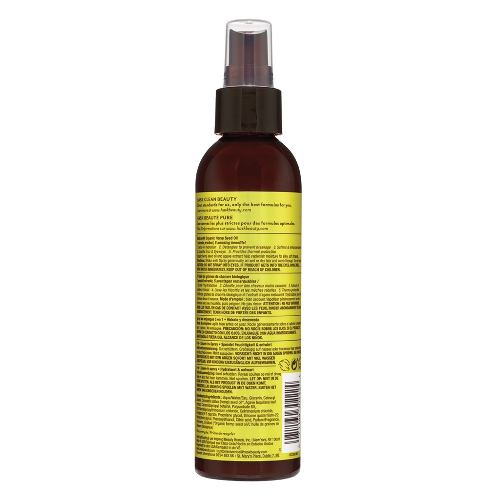 Hask Hemp Oil And Agave 5 In 1 Leave-In Spray 175 mL