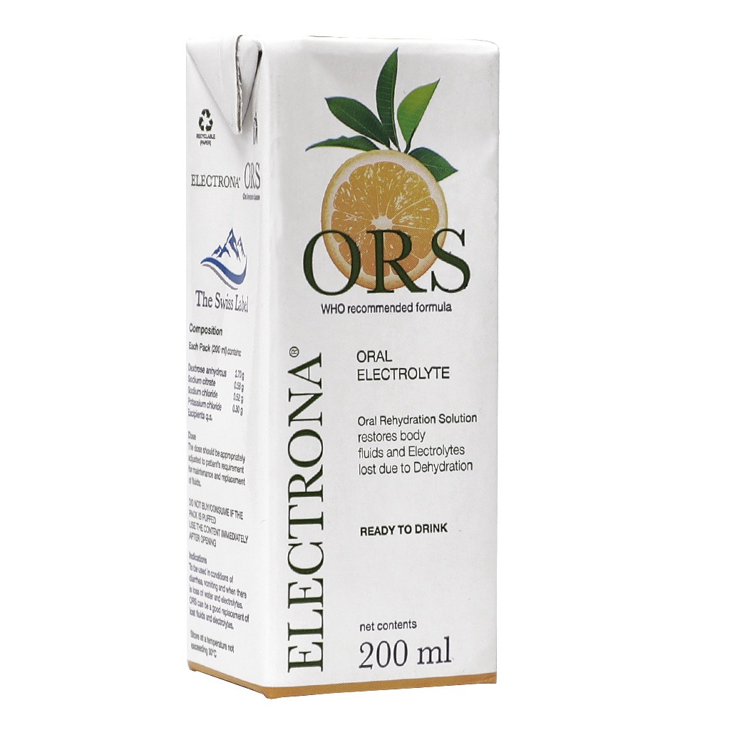Electrona® ORS Ready To Drink Orange 200 mL