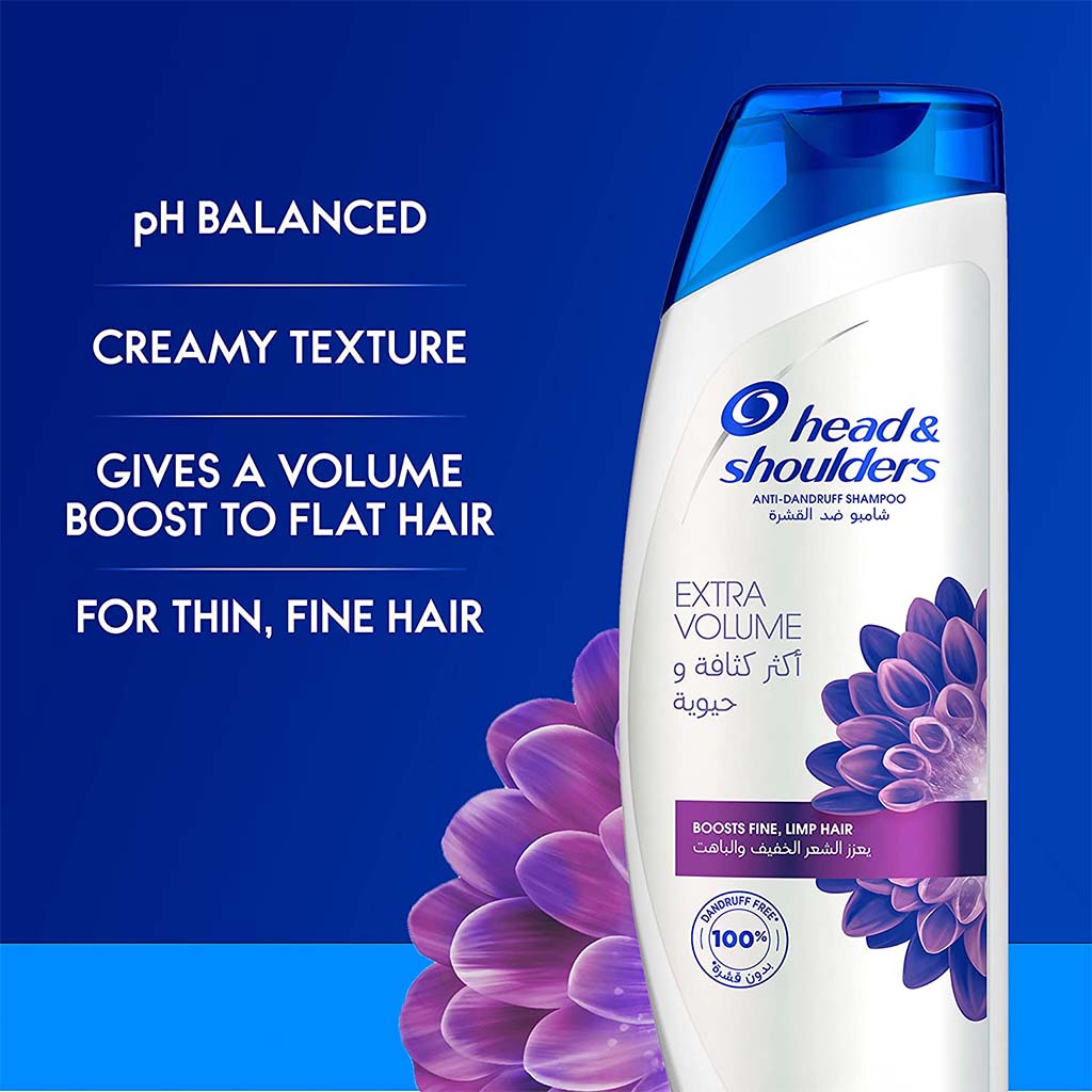 Head & Shoulders Extra Volume Anti-Dandruff Shampoo For Fine And Limp Hair 400ml