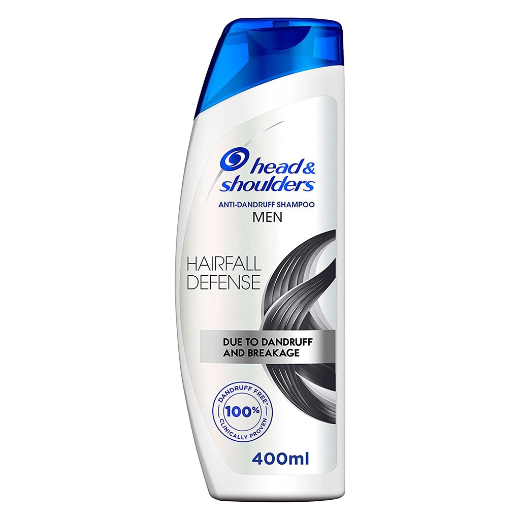 Head & Shoulders Hairfall Defense Anti-Dandruff Shampoo For Men 400ml