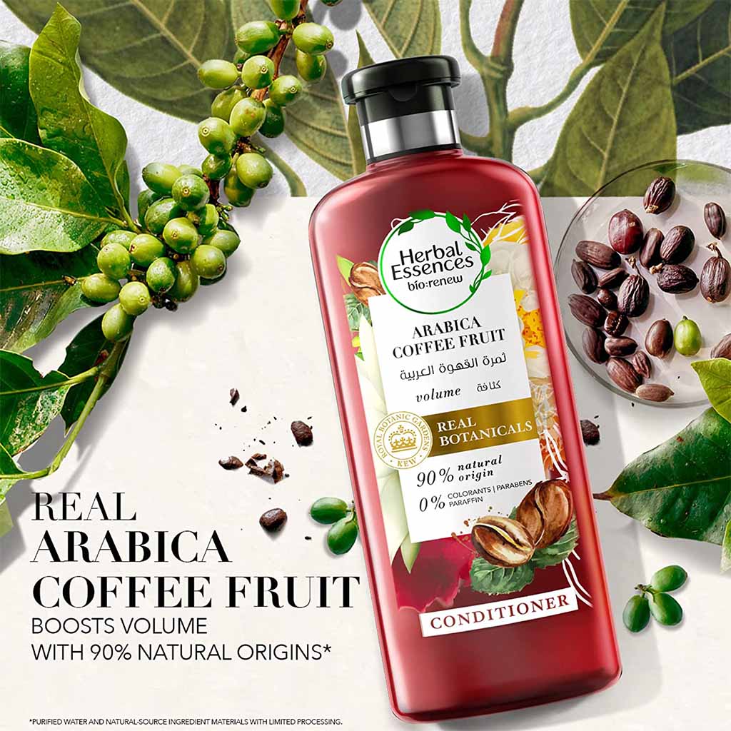Herbal Essences Bio: Renew Arabica Coffee Volume Boost Fruit Conditioner For Fine Hair 400ml