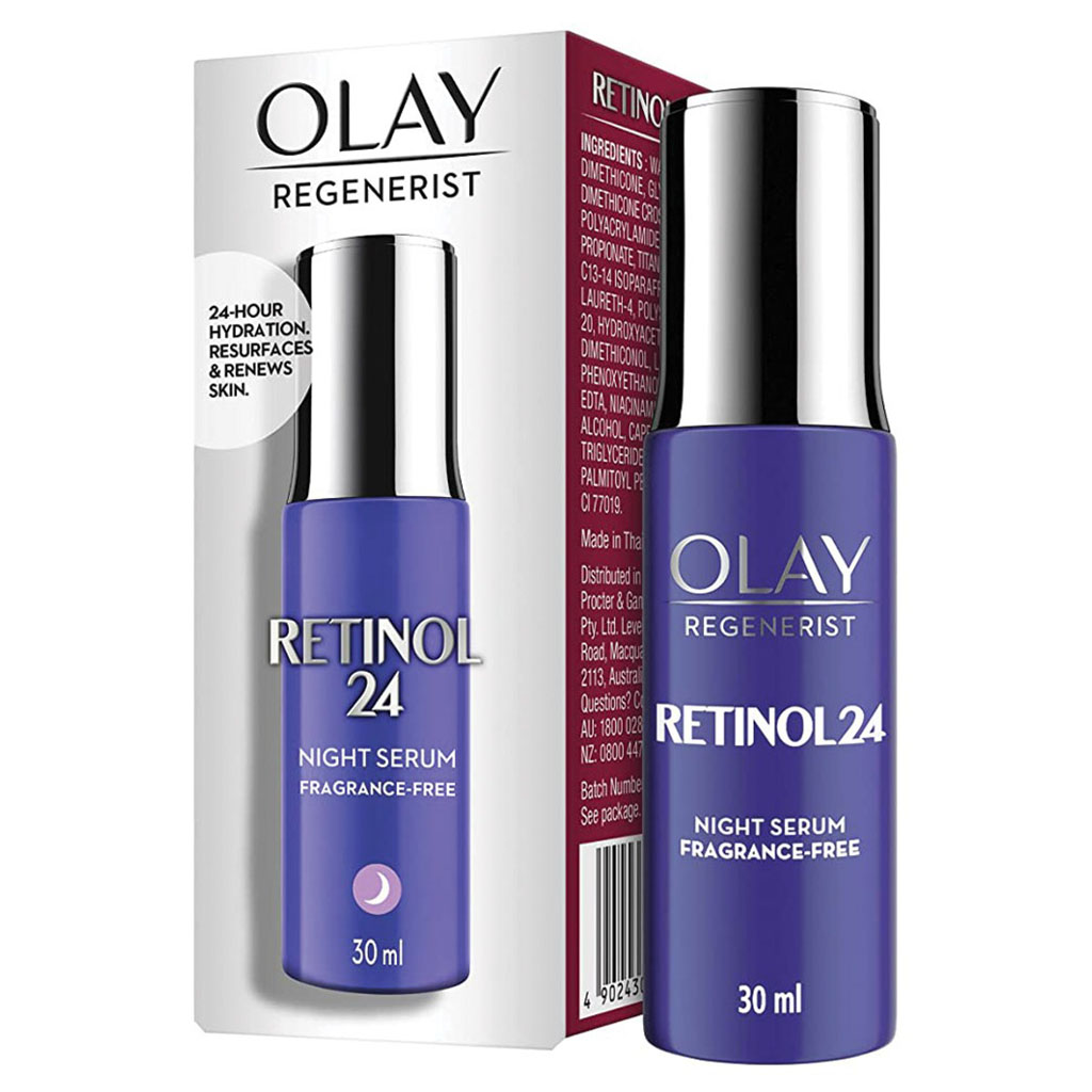 Olay Regenerist Retinol24 Fragrance Free Night Serum For Fine Lines, Wrinkles & Spots 30ml