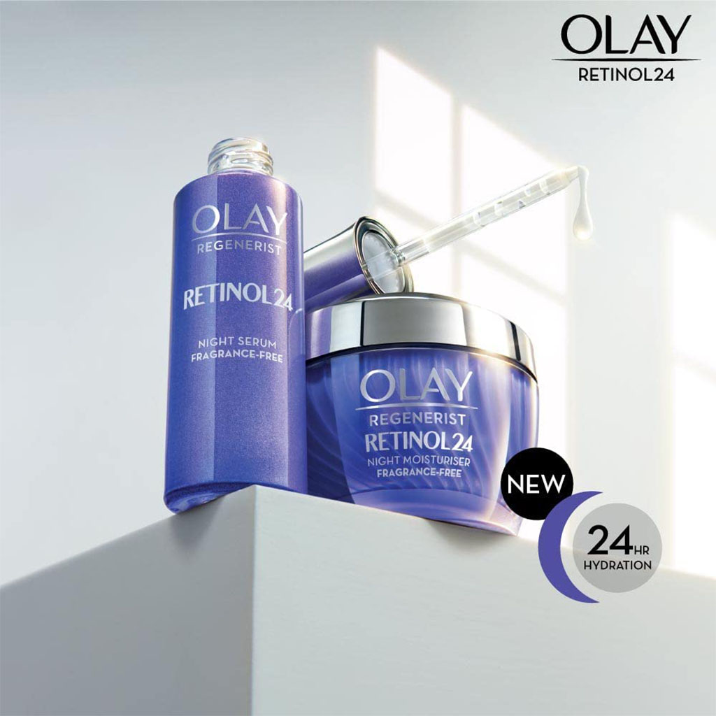 Olay Regenerist Retinol24 Fragrance Free Night Moisturiser Cream 50g