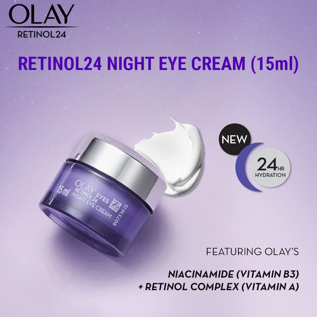 Olay Eyes Regenerist Retinol24 Fragrance Free Night Eye Cream 15g