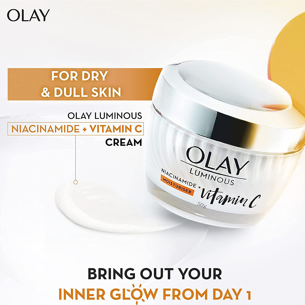 Olay Luminous Niacinamide + Vitamin C Brightening Cream Moisturizer 50g