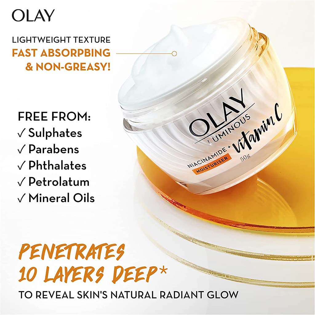 Olay Luminous Niacinamide + Vitamin C Brightening Cream Moisturizer 50g
