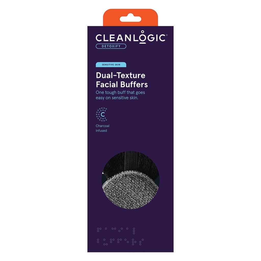 Cleanlogic Detoxify Dual-Texture Facial Buffers For Sensitive Skin CLCH-353-48