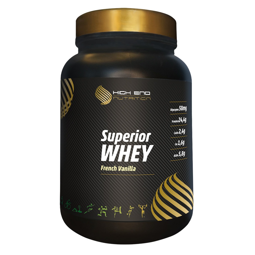 High End Nutrition Superior Whey French Vanilla Powder 908 g