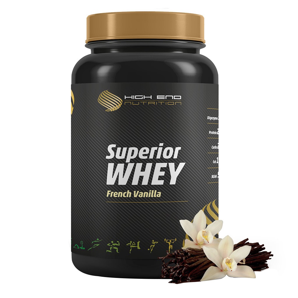 High End Nutrition Superior Whey French Vanilla Powder 908 g