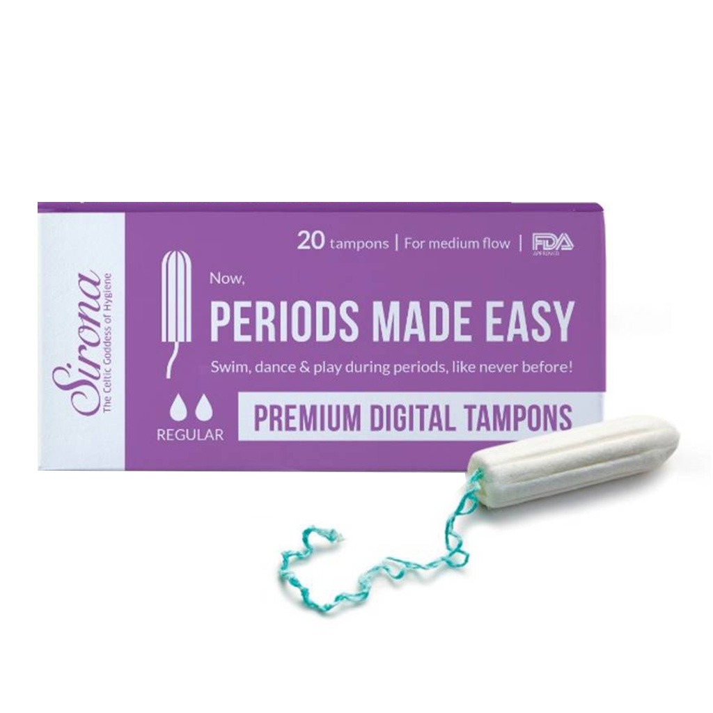 Sirona Now Periods Made Easy Premium Tampons Medium Flow 20's