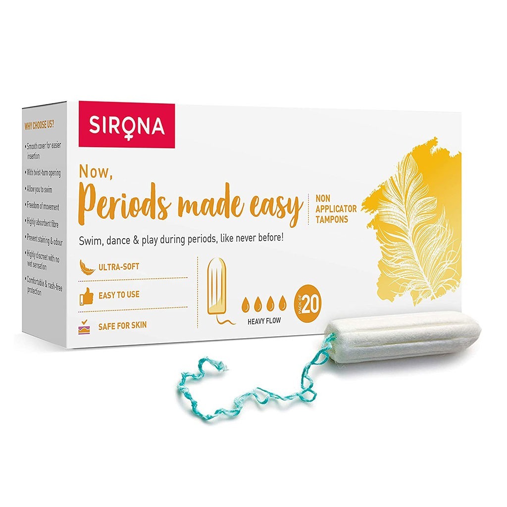 Sirona Now Periods Made Easy Premium Tampons Heavy Flow 20's