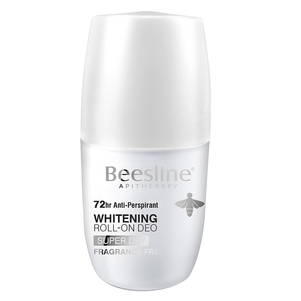 Beesline® Apitherapy Whitening Aluminium Free Deodorant Roll-On Super Dry Fragrance Free 50 mL