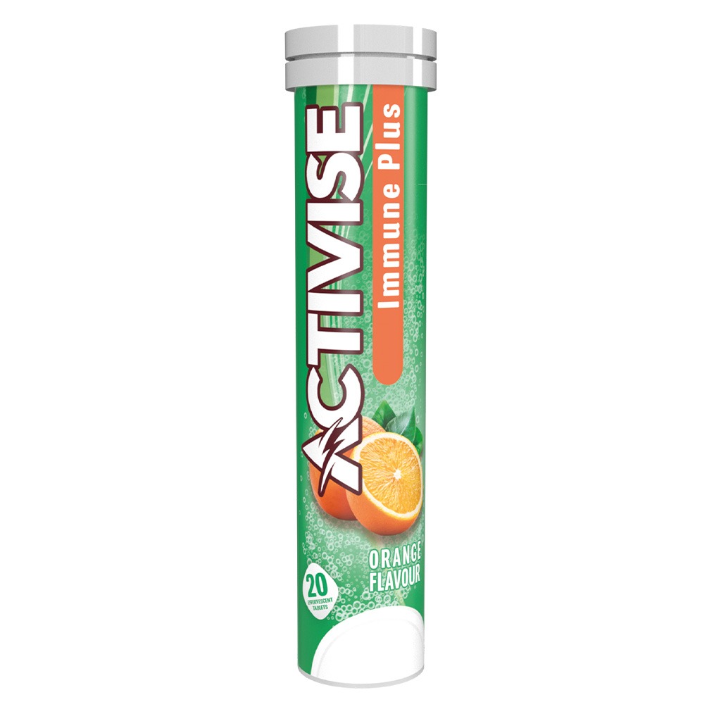 Activise Immune Plus Effervescent Tablets, Orange Flavour, Pack of 20's