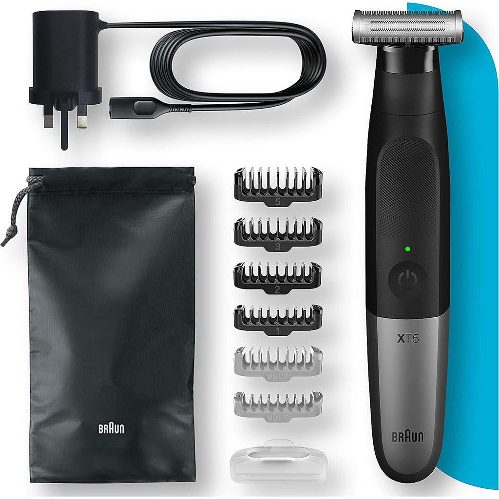 Braun Series X Wet & Dry All-In-One Tool Shaver With 6 Attachments & Pouch XT5200