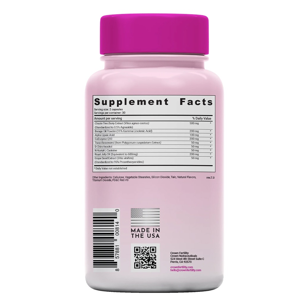 Crown Fertility Ultra Hers Fertility Support Capsules 60's