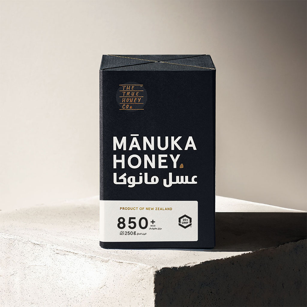 The True Honey Co. 850+ MGO 20+ UMF™ Manuka Honey 250 g