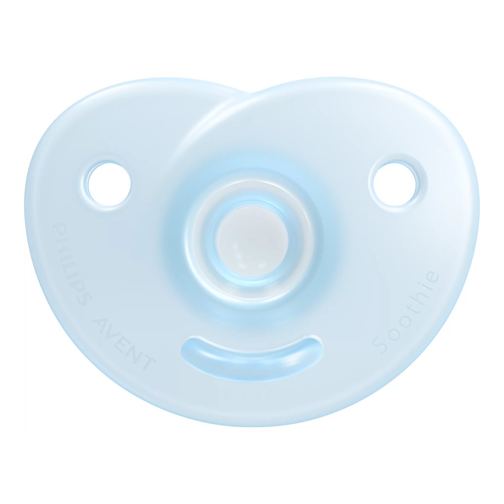 Philips Avent Curved Soothie Silicone Pacifiers For 0-6 Month Baby Mixed, Pack of 2's Assorted SCF099/20