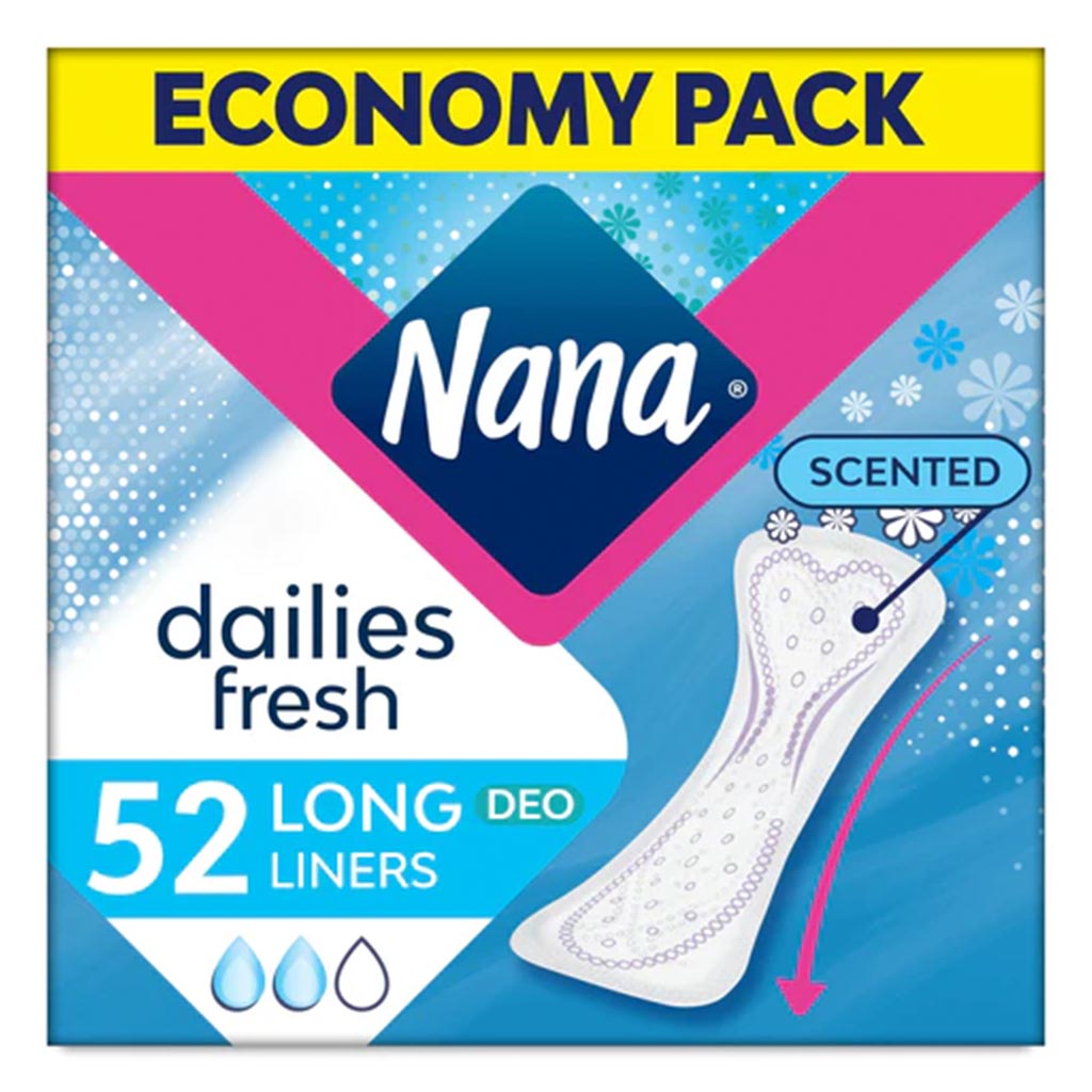 Nana Dailies Fresh Duo Super Scented Pantyliners 52's
