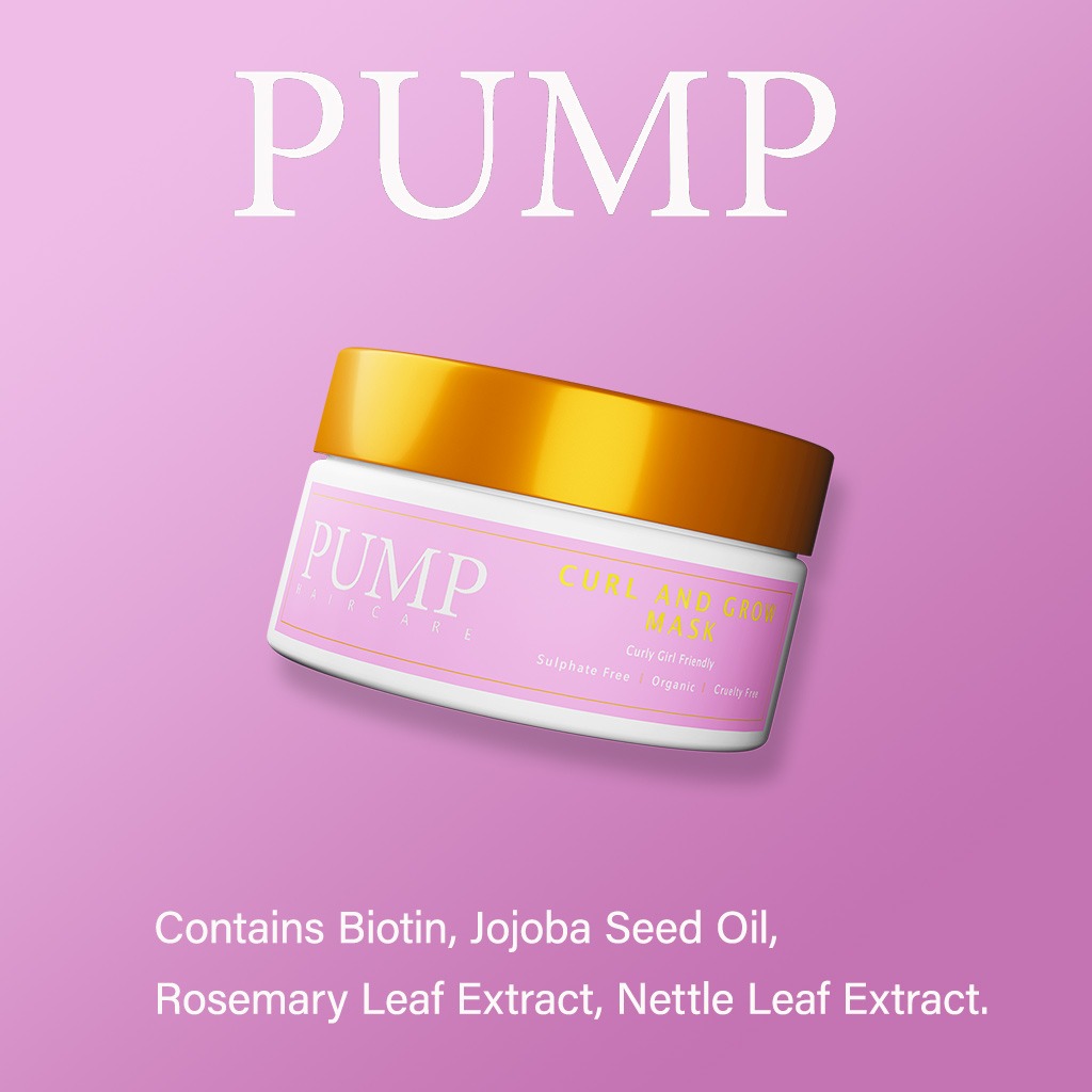 Pump Curl And Grow Curly Girl Friendly Hair Mask 250ml