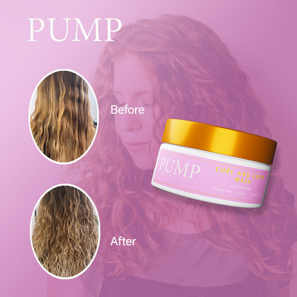 Pump Curl And Grow Curly Girl Friendly Hair Mask 250ml