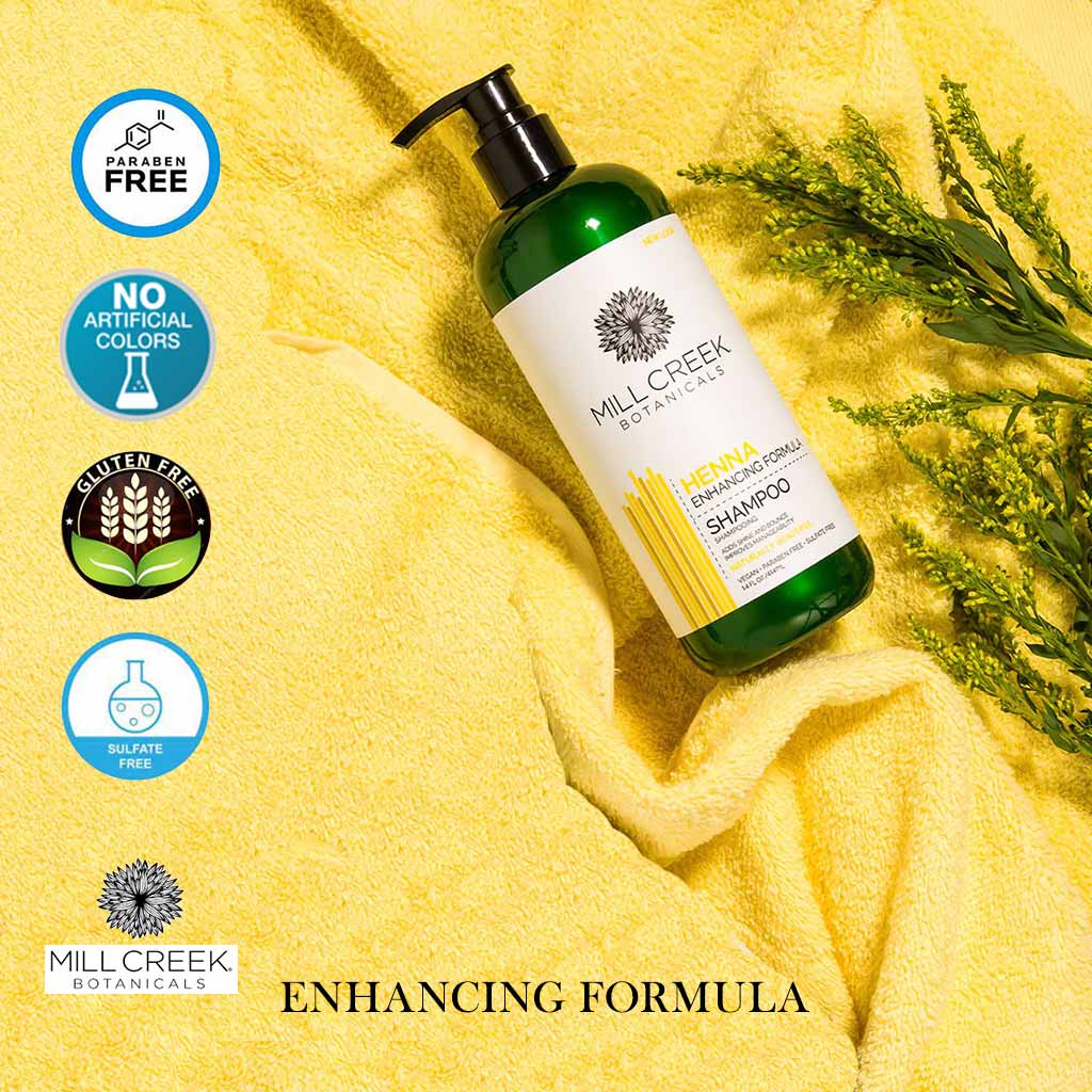 Mill Creek Botanicals Enhancing Formula Henna Shampoo 414 mL