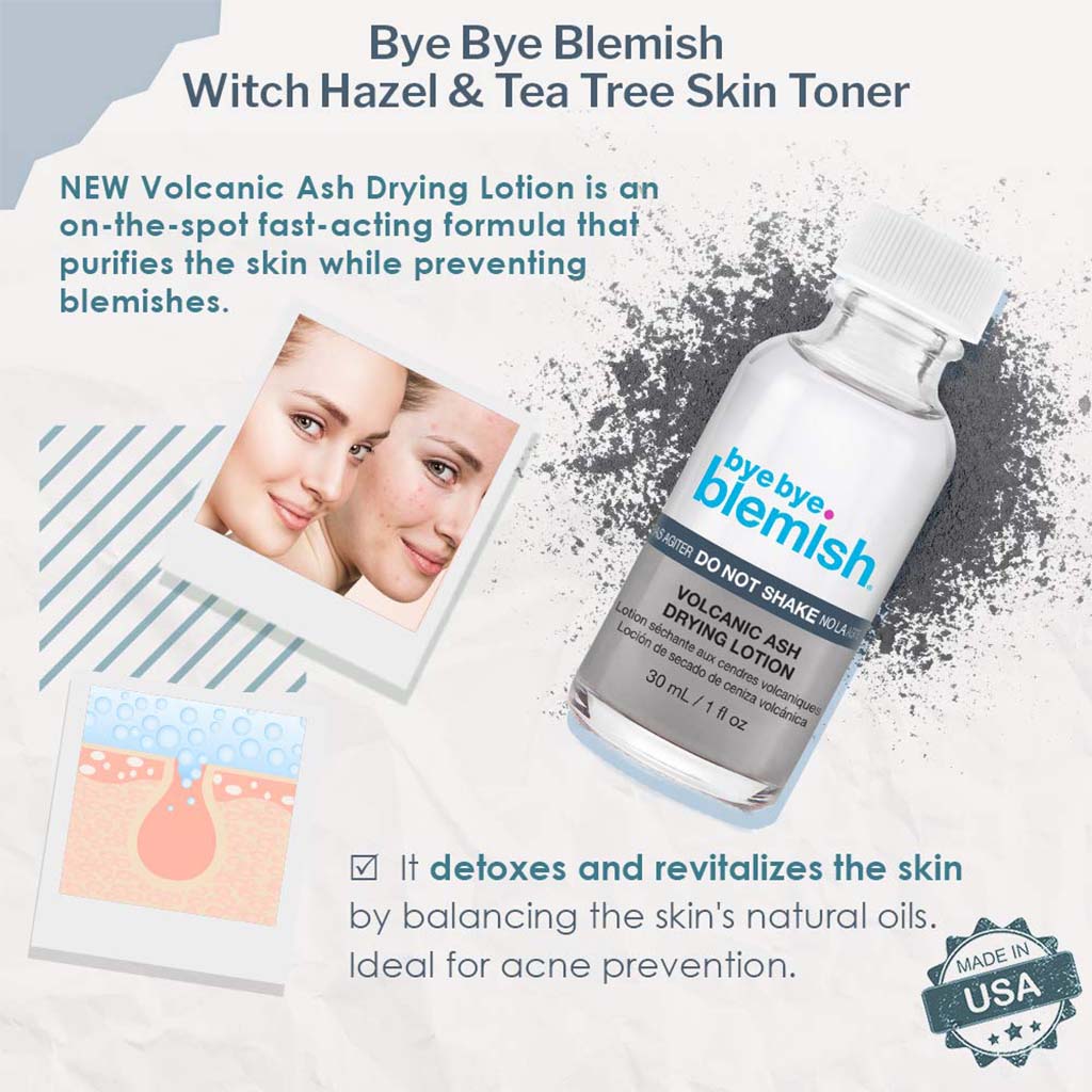 Bye Bye Blemish Volcanic Ash + Salicylic Acid Blemish Drying Lotion 30 mL