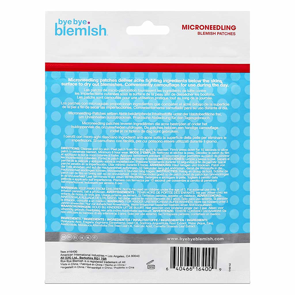 Bye Bye Blemish Microneedling Blemish Patches 9's