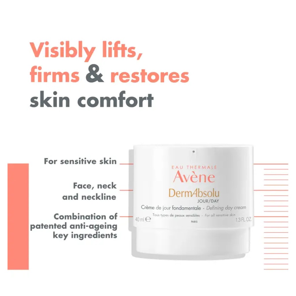 Avene DermAbsolu Defining Antiaging Day Cream For Sensitive Skin 40ml