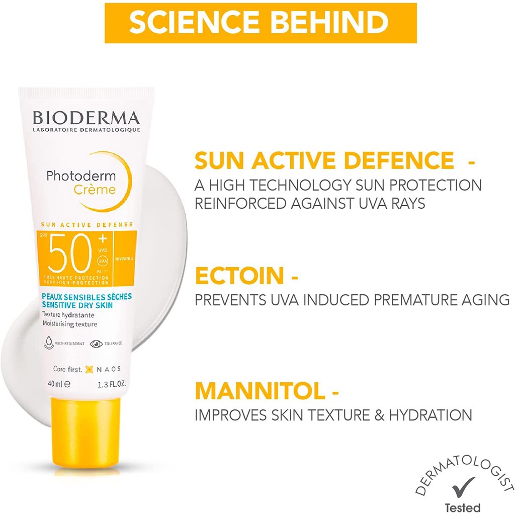 Bioderma Photoderm Sun Active Defense SPF50+ Cream 40 mL