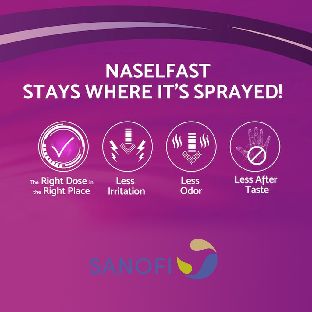 Naselfast Nasal Spray Suspension For Allergy Relief 55µg/dose, 120 Sprays