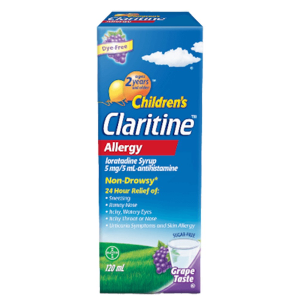 Children's Claritine 5 mg/5 mL Anti-allergy Syrup 120 mL