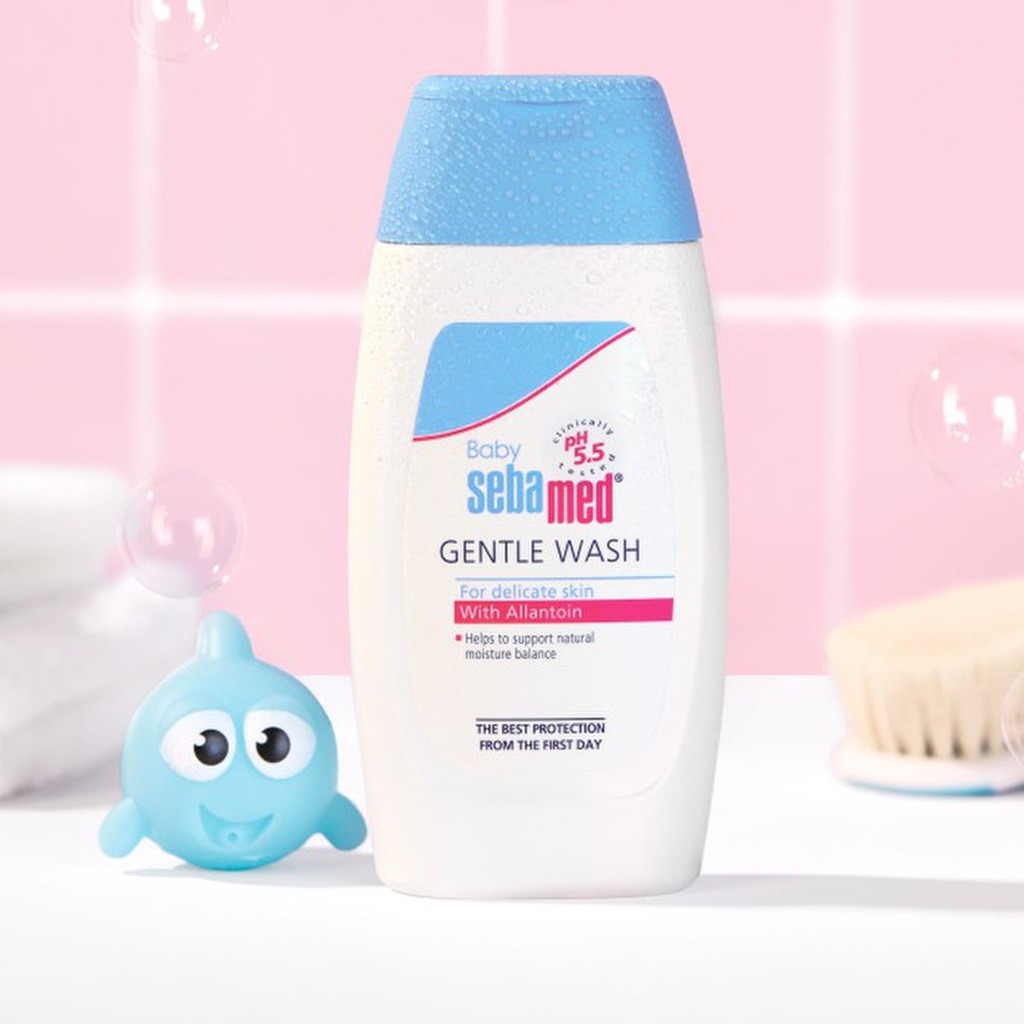 Sebamed Extra Mild Baby Shampoo For Delicate Scalp 150 mL + Gentle Wash For Delicate Baby Skin 200 mL Combo Pack