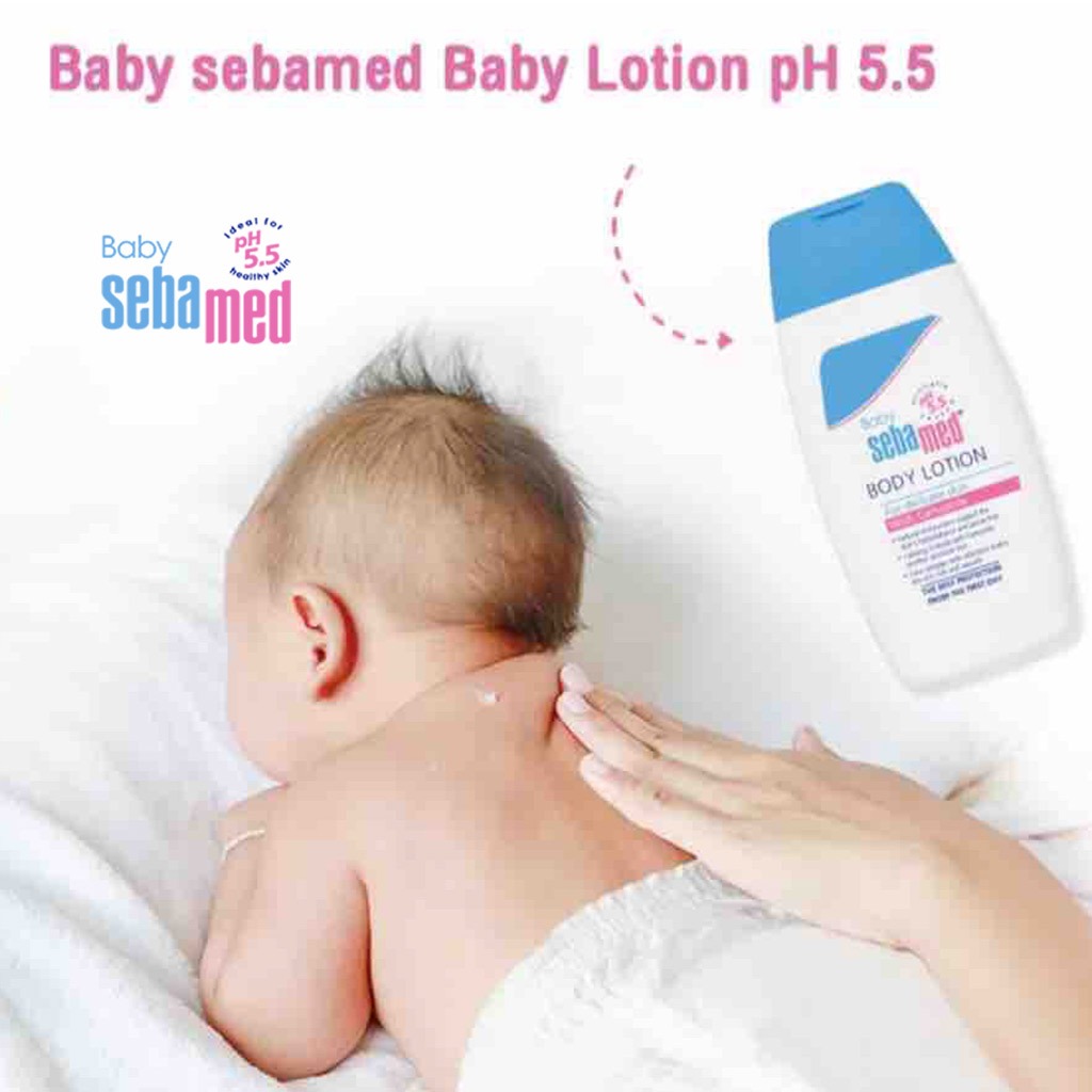 Sebamed Extra Soft Moisturizing Baby Gentle Wash For Delicate Baby Skin 200 mL+ Baby Lotion 200 mL Combo Pack