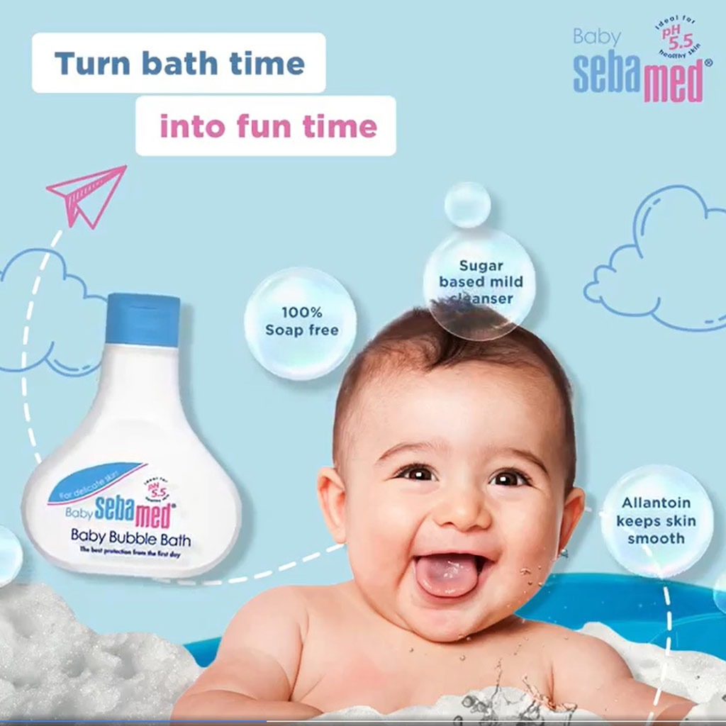 Sebamed Extra mild Baby Bubble Bath For Delicate Skin 200 mL 2's
