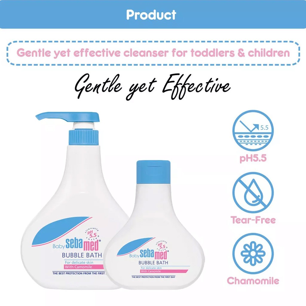 Sebamed Extra mild Baby Bubble Bath For Delicate Skin 200 mL 2's