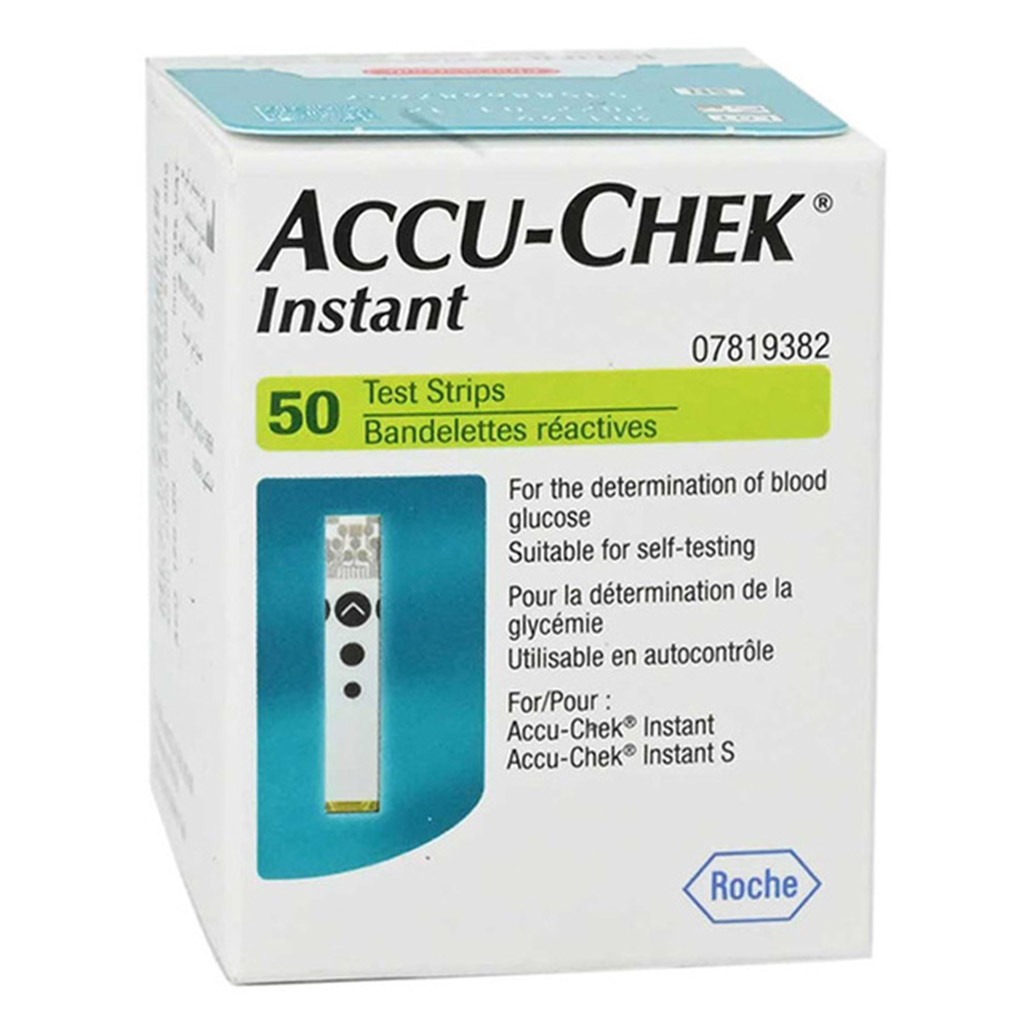 Accu-Chek Instant Blood Sugar Test Strips 50's + Lancets PROMO PACK