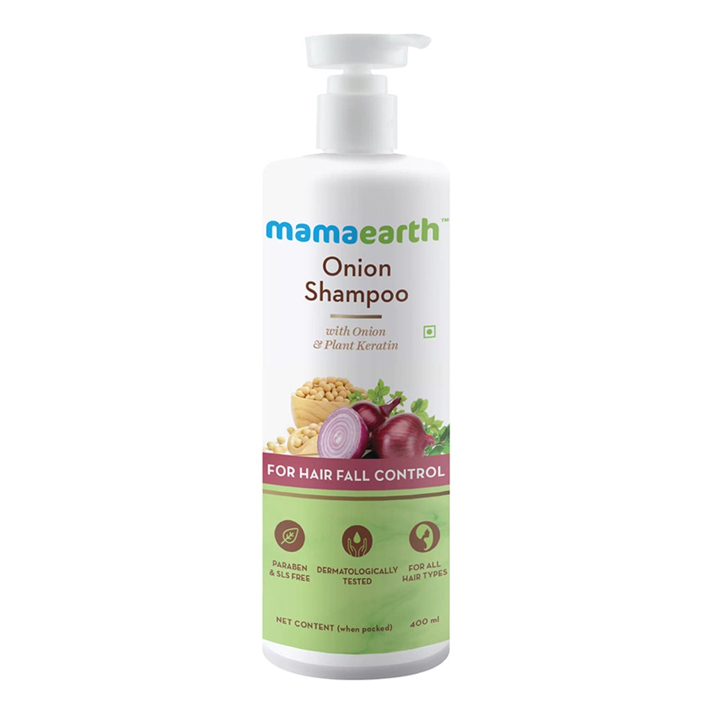 Mamaearth Onion Shampoo For Hair Fall Control 400 mL