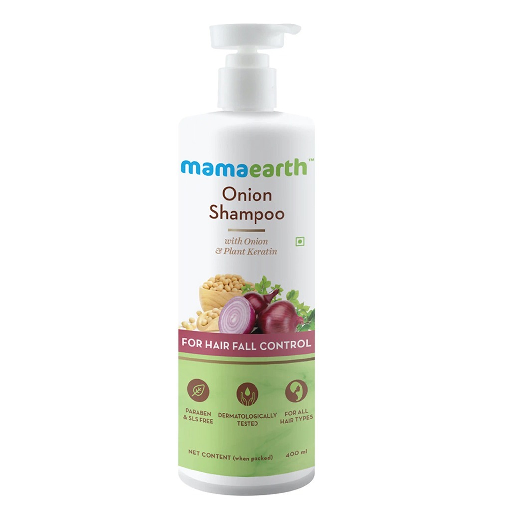 Mamaearth Onion Shampoo For Hair Fall Control 400 mL
