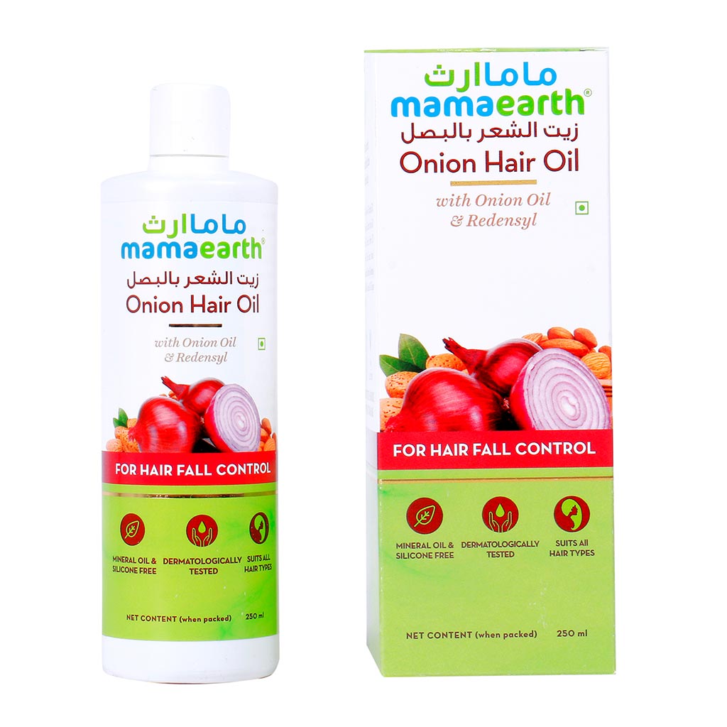 Mamaearth Onion Hair Oil For Hair Fall Control 250 mL