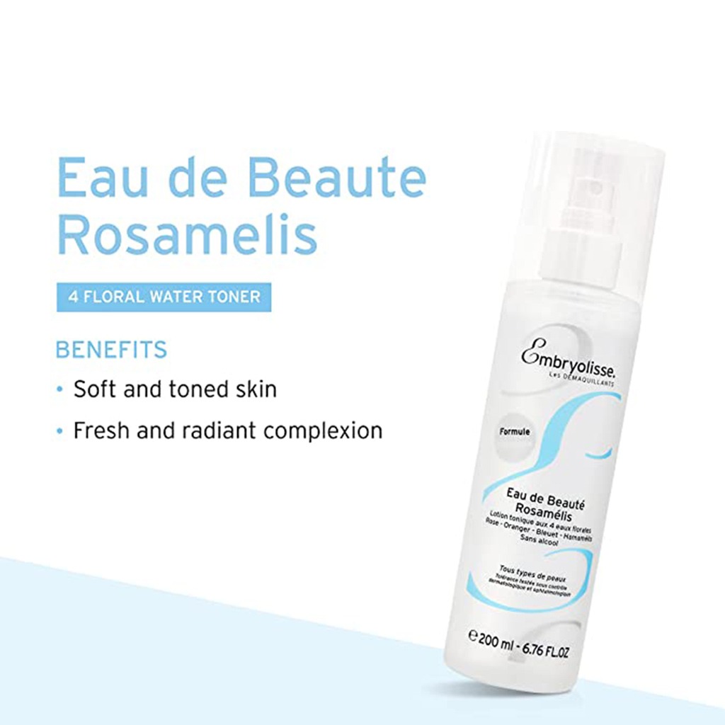 Embryolisse Eau De Beaute Alcohol Free Rosamelis Toner 200 mL