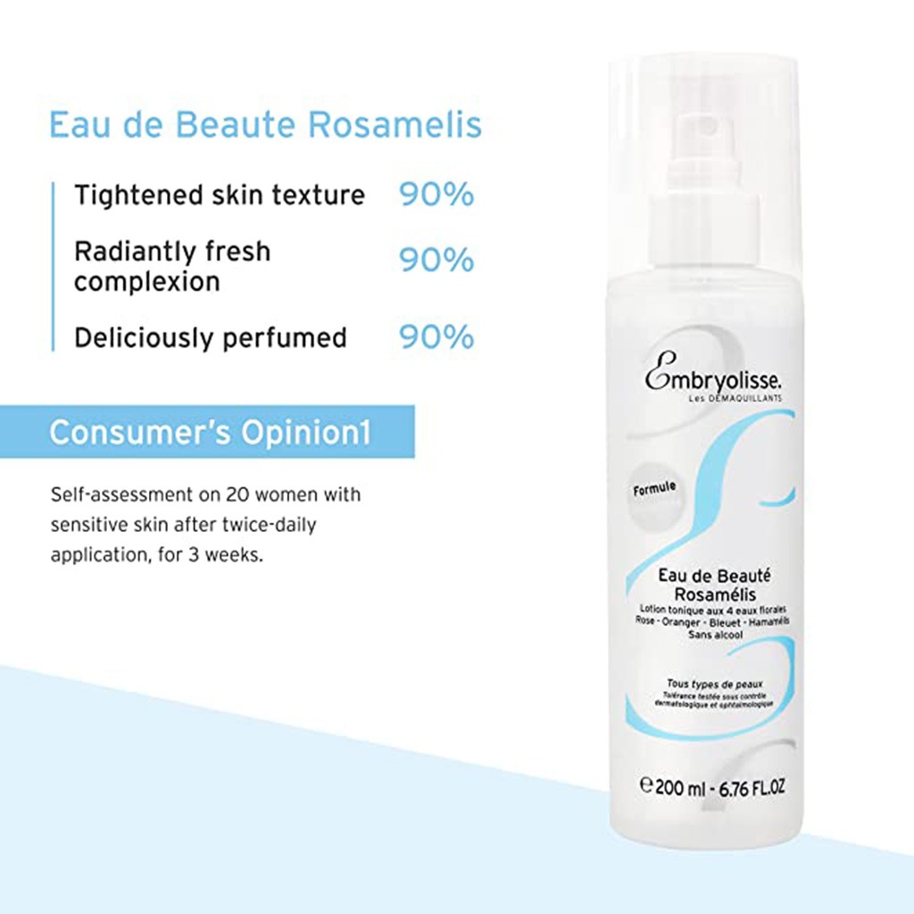 Embryolisse Eau De Beaute Alcohol Free Rosamelis Toner 200 mL