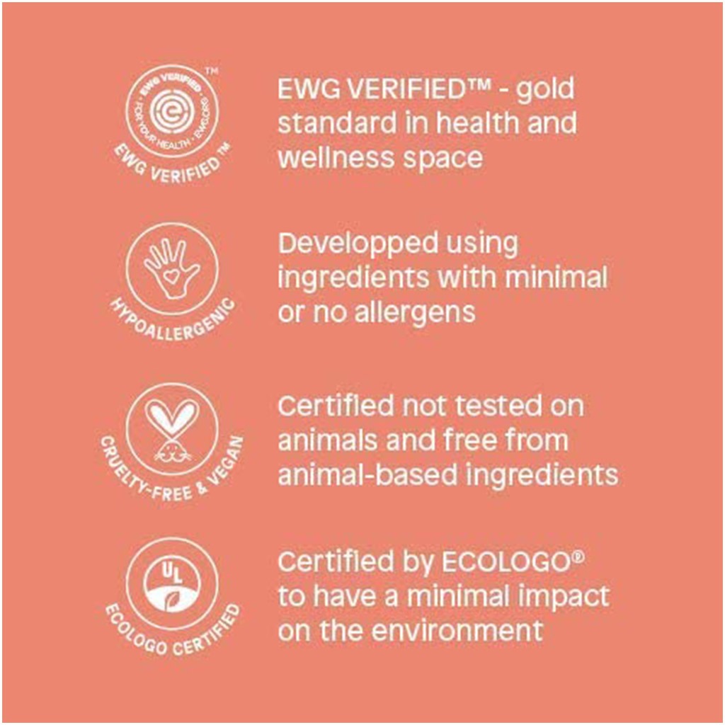 Attitude Natural Care Baby Leaves Science Antipollution 2-In-1 Hair And Body Foaming Wash Orange And Pomegranate 295ml