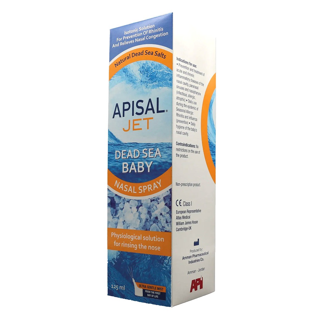 Apisal Jet Dead Sea Nasal Spray For Babies 125ml