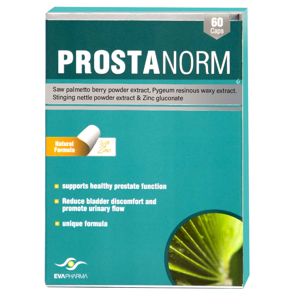 Eva Pharma Prostanorm Hard Gelatin Capsules for Prostate Health, Pack of 60's