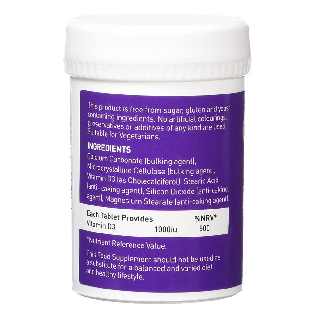 Valupak Vitamin D3 1000 IU Tablet For Immunity 60's